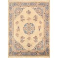 Pasargad Home Art Deco Collection Hand-Knotted Lamb ft.s Wool Area Rug 8 ft.1 x 11 ft.1 58295 9x12